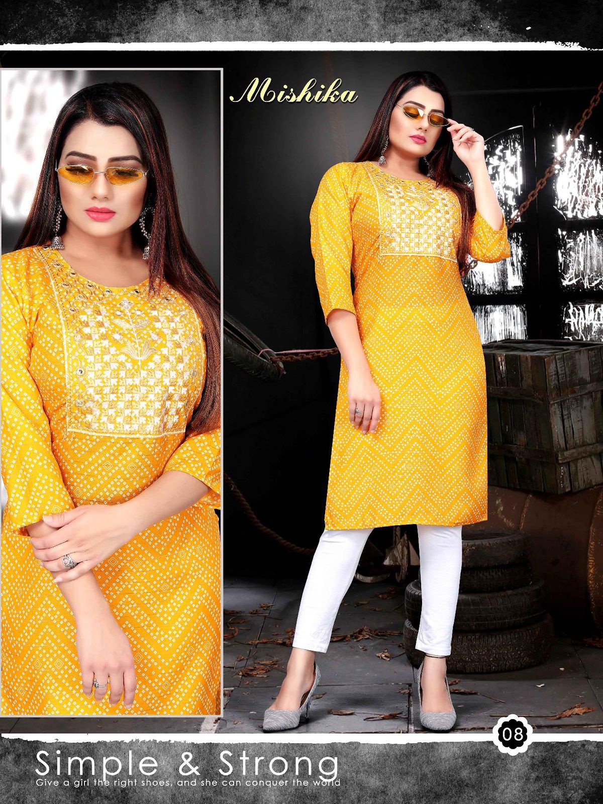 Aagya Mishika 3 Fancy Wear Wholesale Kurti Collection